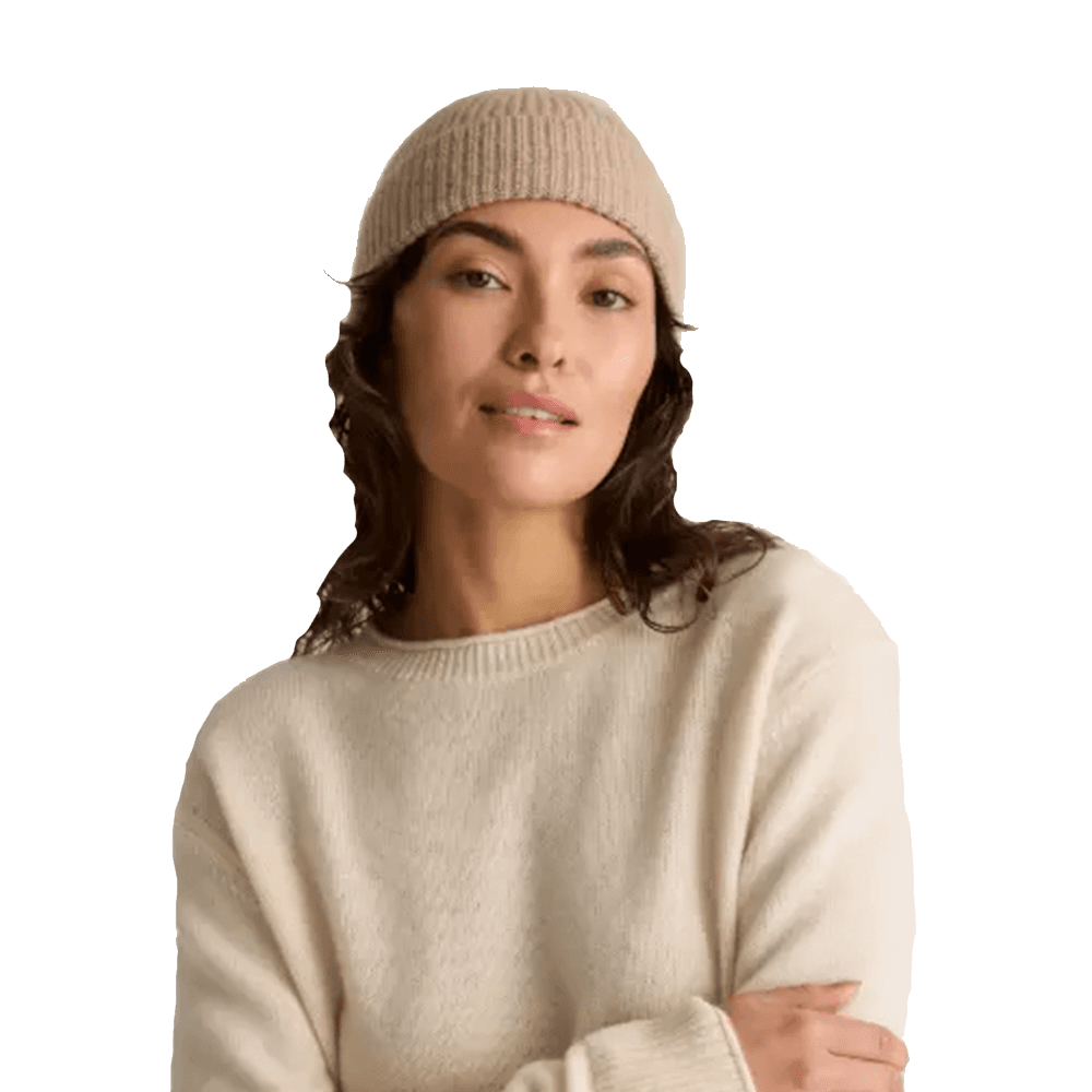 Mongolian Cashmere Ribbed Beanie - Media 2