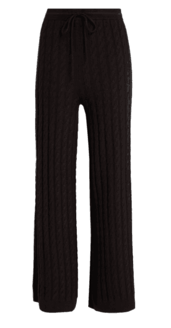 Cable-Knit Wool and Cashmere Pants - Media 3