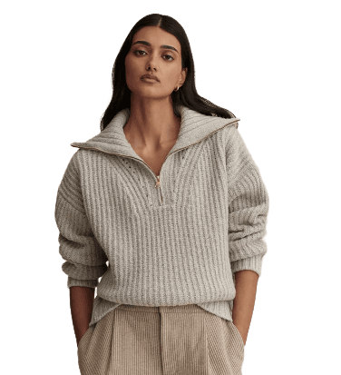 Flora Half-Zip Sweater