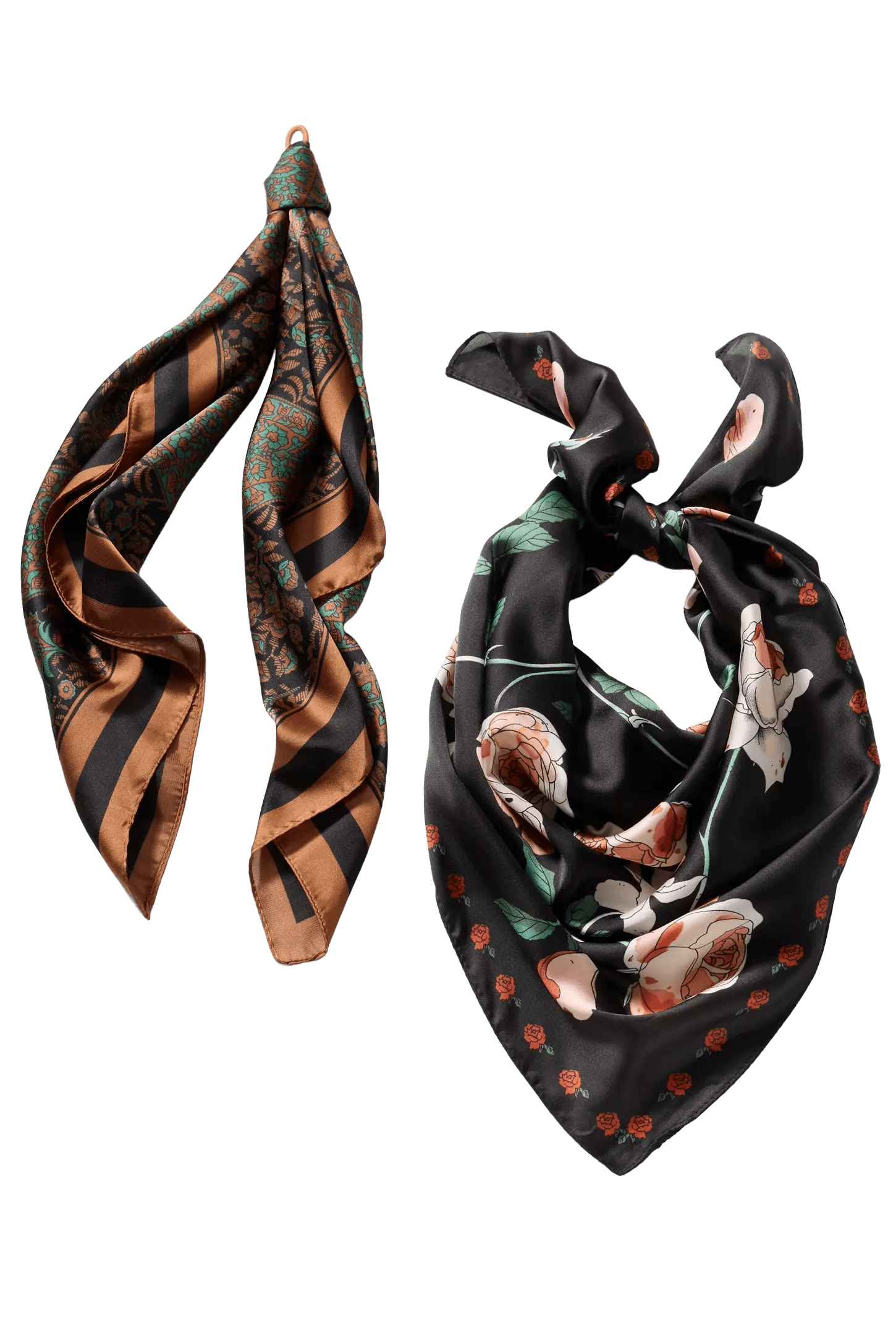 Printed Hair Scarves, Set of 2