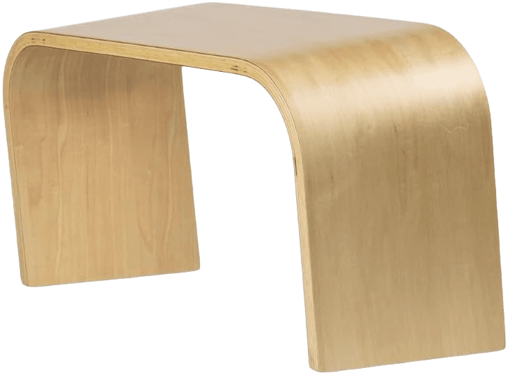 Wooden Maple Toilet Foot Stool - Media 1