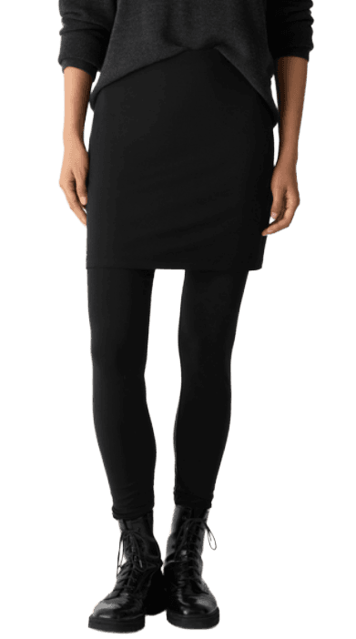 Stretch Jersey Knit Skirted Legging