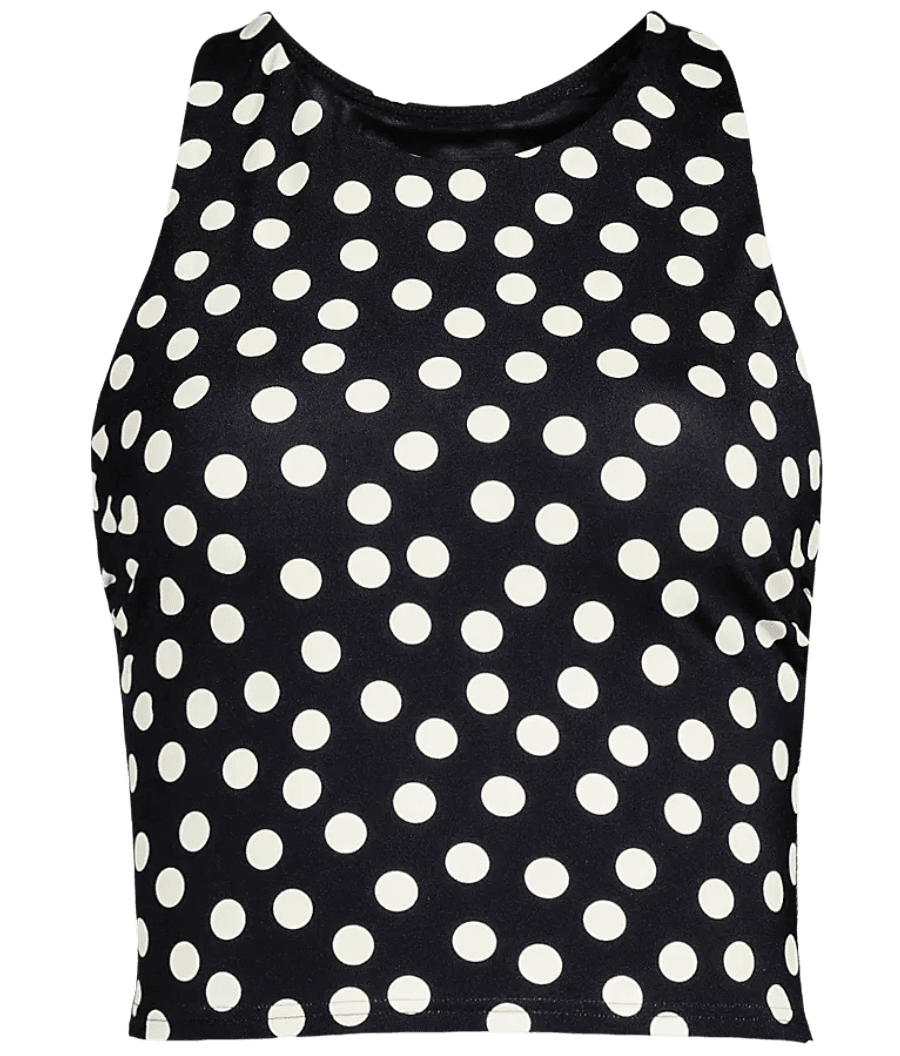 High Neck Racerback Midkini Top