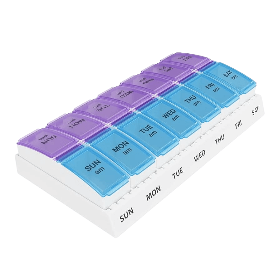 Weekly (7-Day) AM/PM Pill Organizer - Media 1